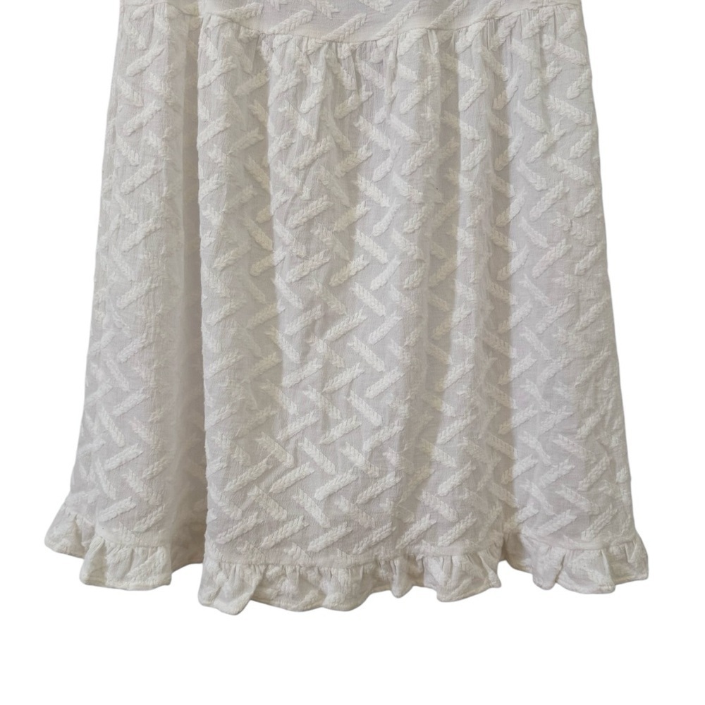 NWT Anthropologie Line & Dot Vandy Textured Dress Bridal White Size XS - Picture 8 of 14